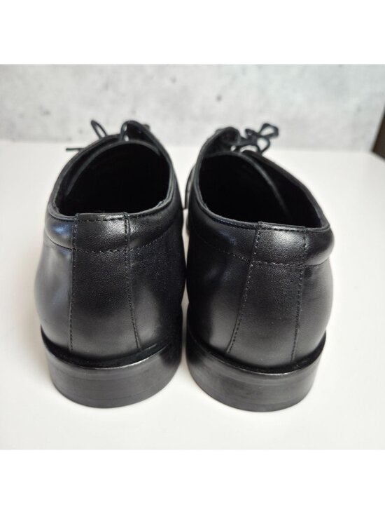 Joseph Abboud Mens Black Leather Lace-Up Split Toe Dress Shoes Size 9D main image 10